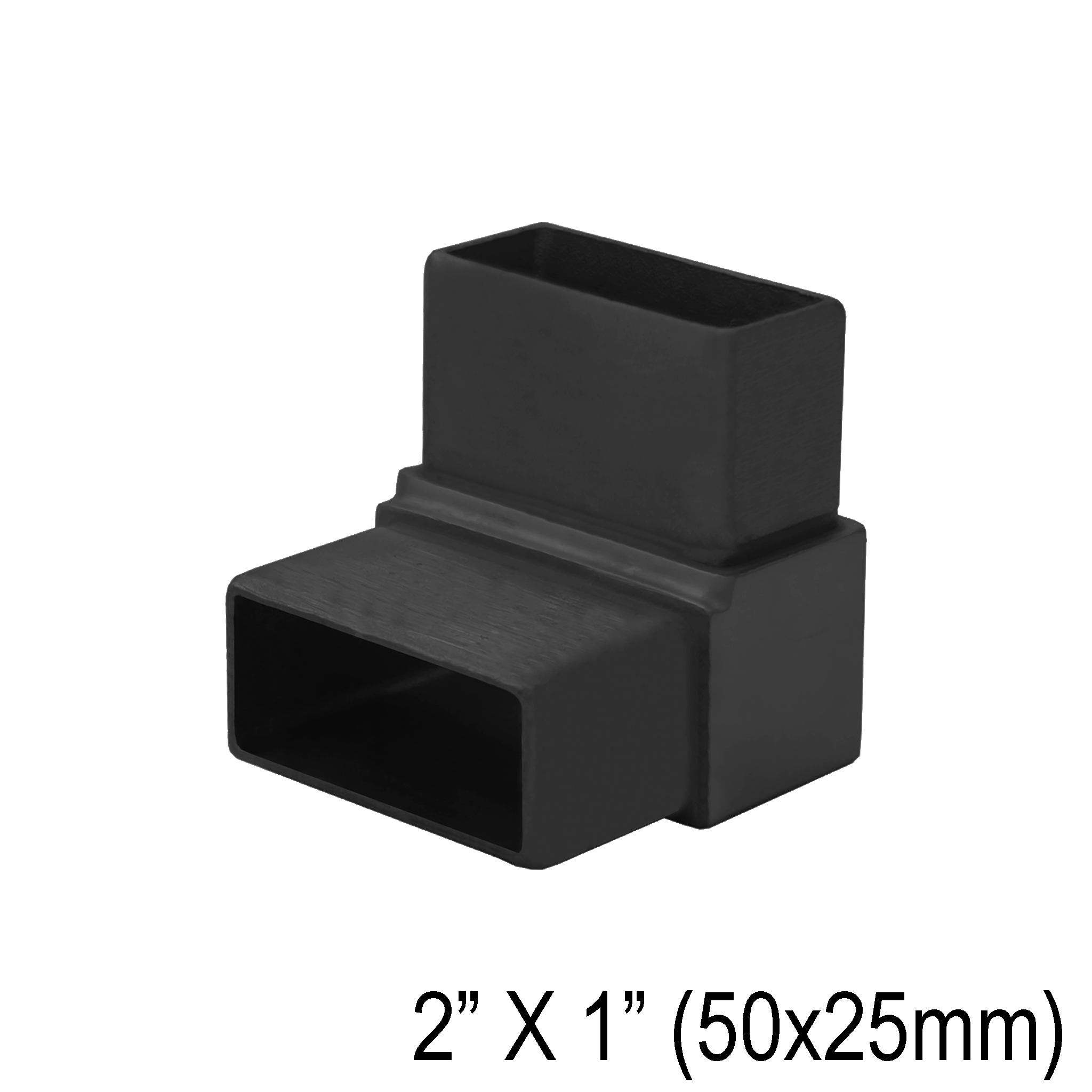 [E2X1F90V] HRAIL Series GGH Handrail - Elbow for 2X1" Rectangular Handrail - Fixed 90° Vertical