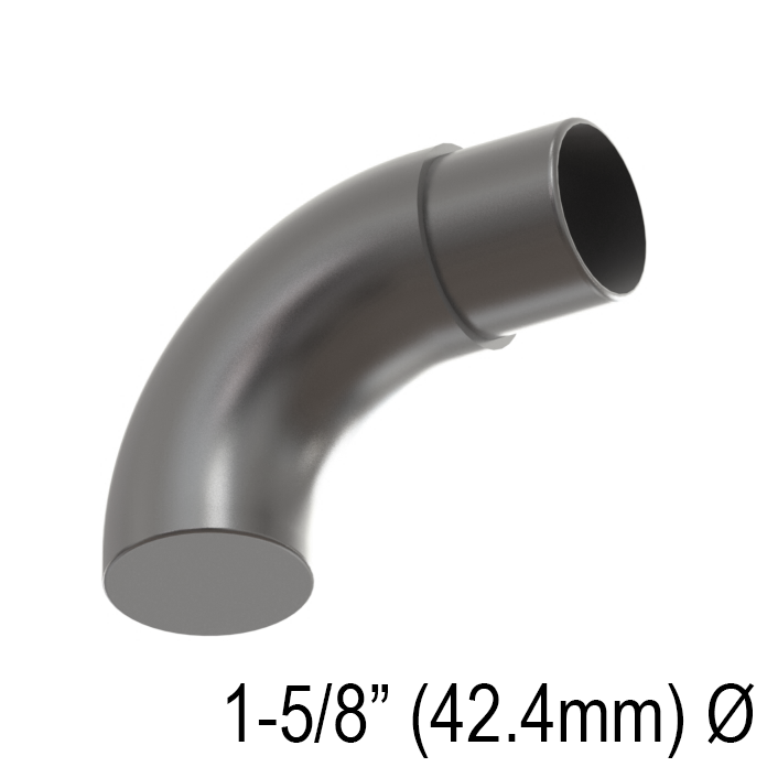 [END42.4C] HRAIL Series GGH Handrail - Endcap for 42.4mm Handrail - Curved