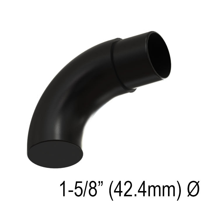 [END42.4C] HRAIL Series GGH Handrail - Endcap for 42.4mm Handrail - Curved