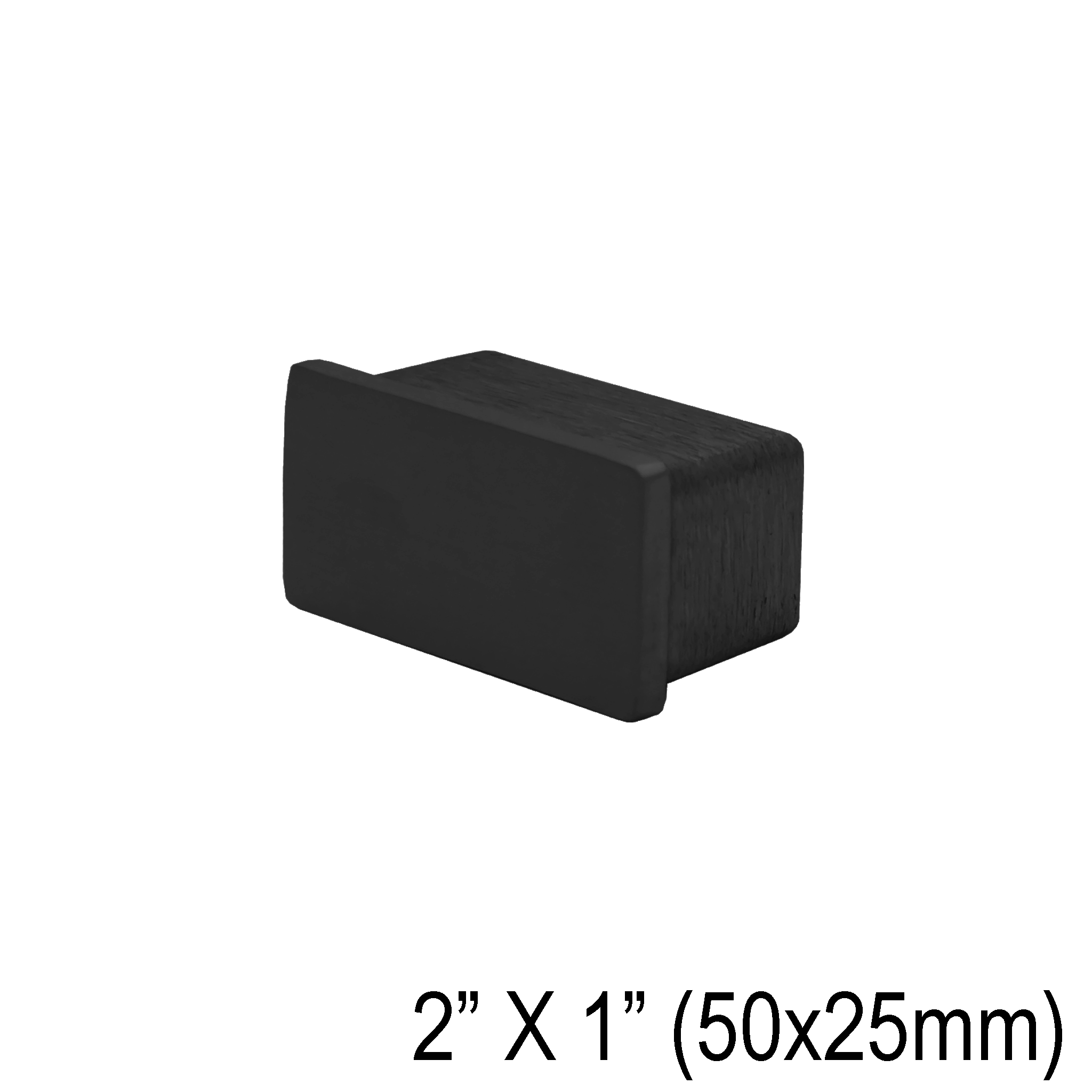 [END2X1] HRAIL Series GGH Handrail - Endcap for 2X1" Rectangular Handrail