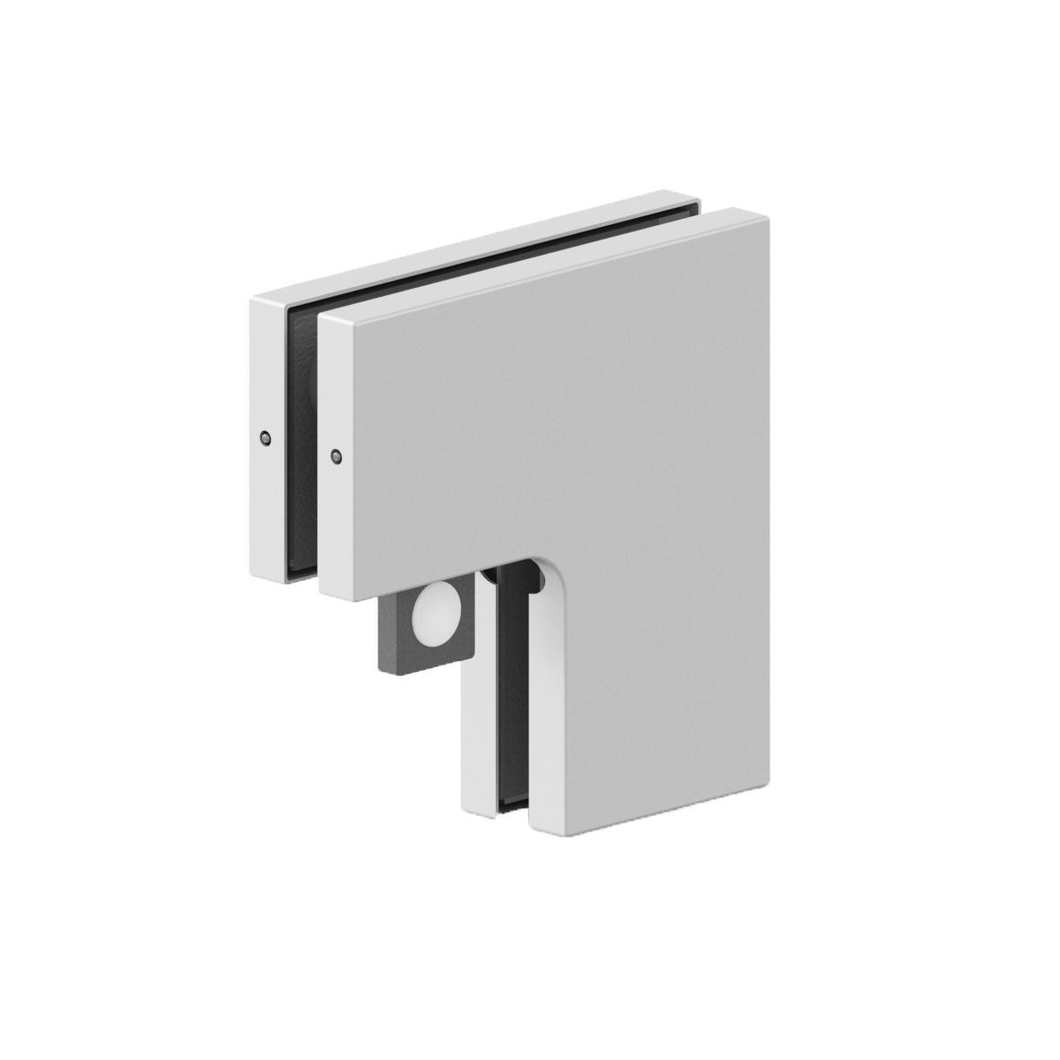 [PFIT60] PFIT Series GGH Patch Fittings - Panel Glass to Glass - L-Shape Connector With Door Stopper