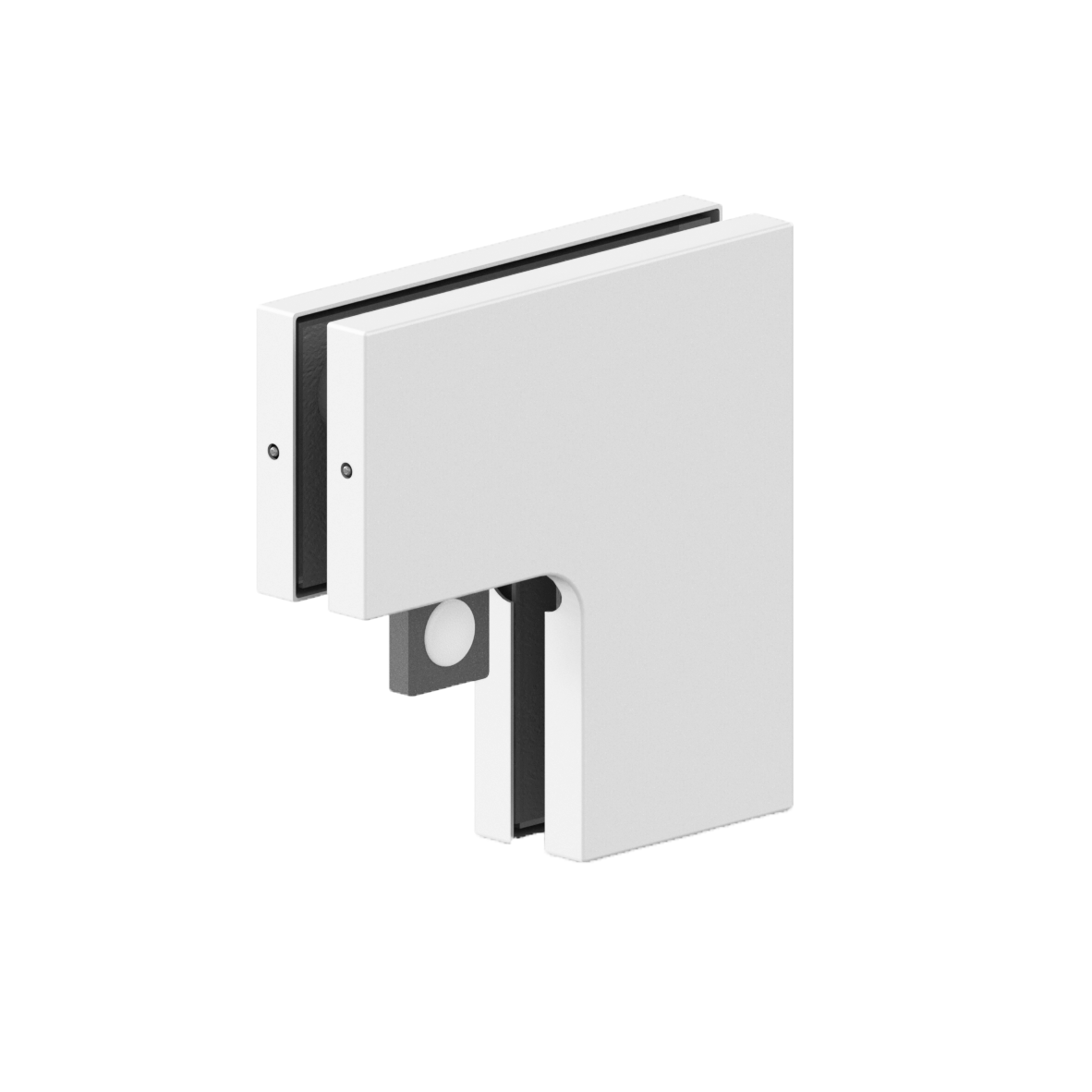 [PFIT60] PFIT Series GGH Patch Fittings - Panel Glass to Glass - L-Shape Connector With Door Stopper