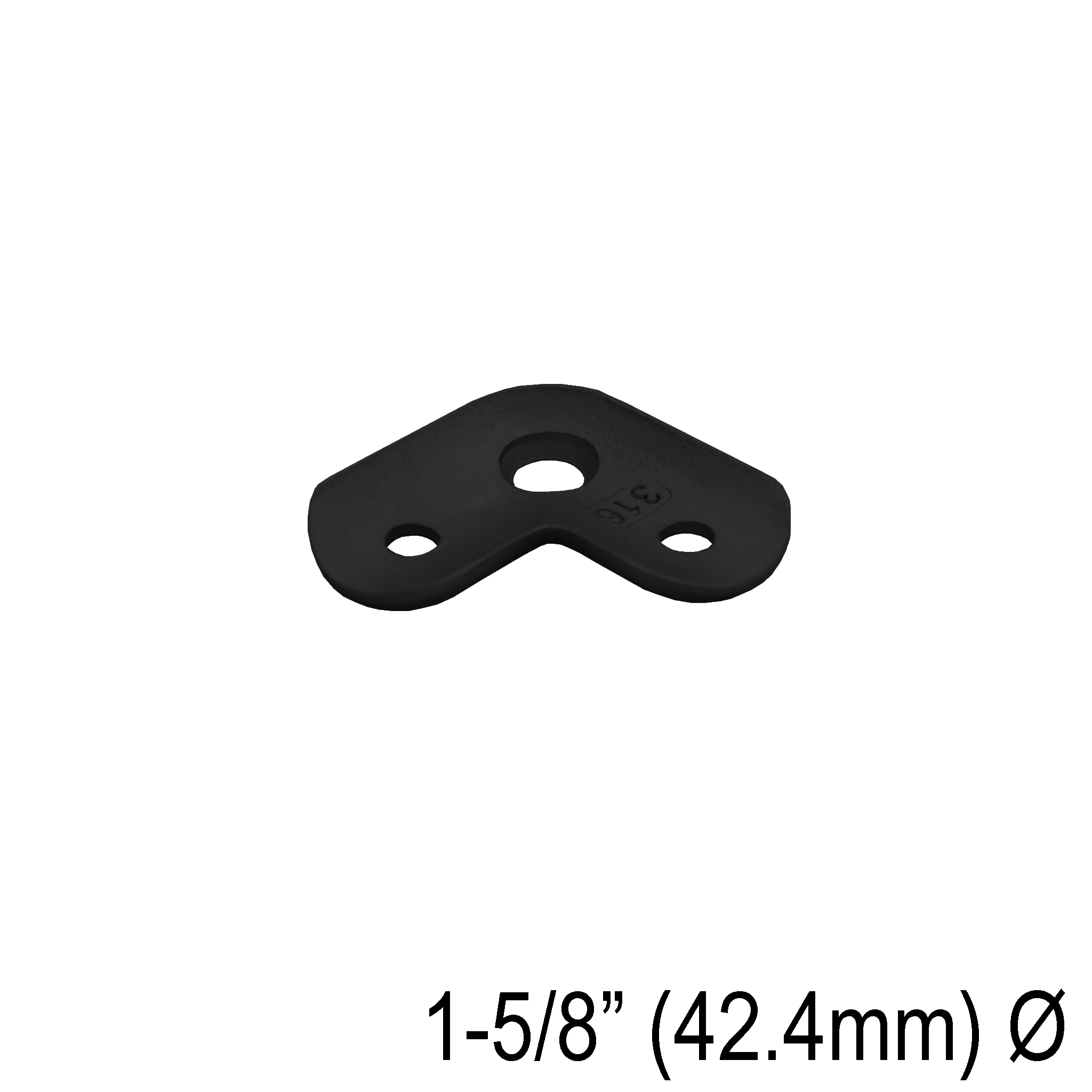 GGH Handrail - Saddle - Round for Round Handrail - 90°
