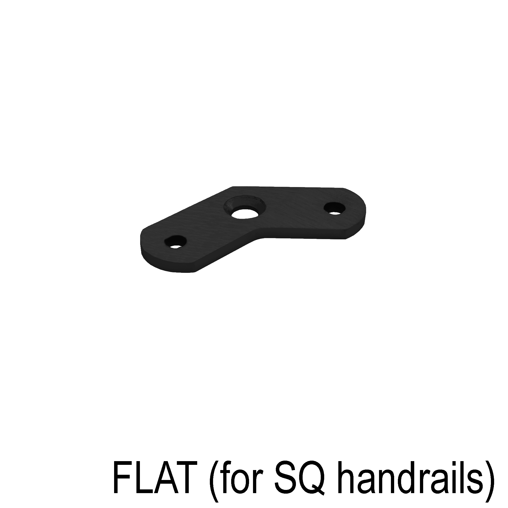 [FLATSAD135] HRB Series GGH Handrail - Saddle - Flat for Square Handrail - 135°