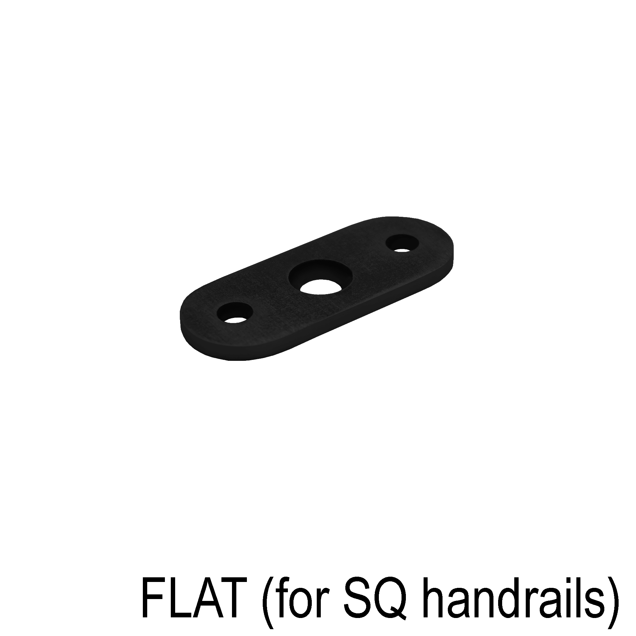 [FLATSAD180] HRB Series GGH Handrail - Saddle - Flat for Square Handrail - 180°