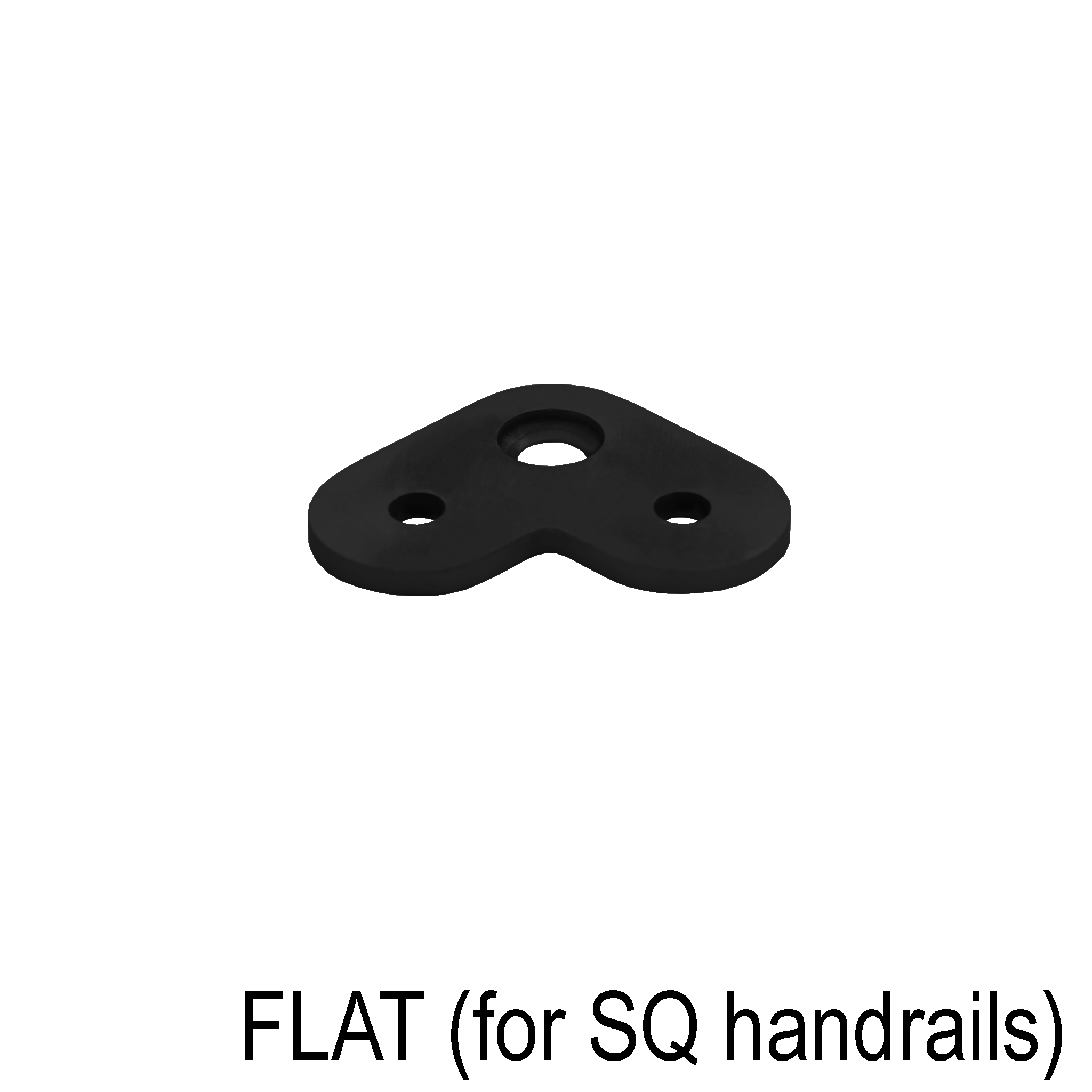 [FLATSAD90] HRB Series GGH Handrail - Saddle - Flat for Square Handrail - 90°