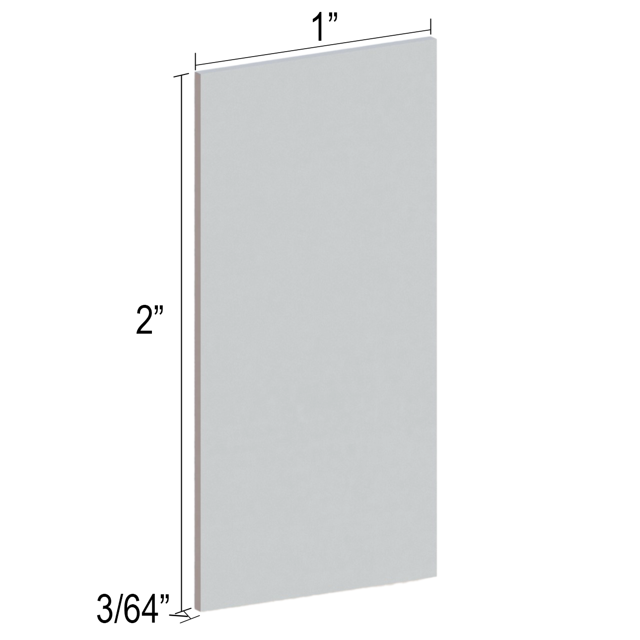 [CUEND1X2] GGH Commercial U-Channel - End Cap - for 1 X 2"