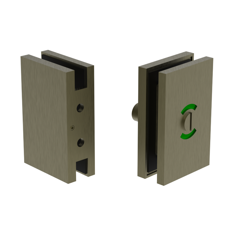 GGH Washroom Glass Door Lock - Thumbturn