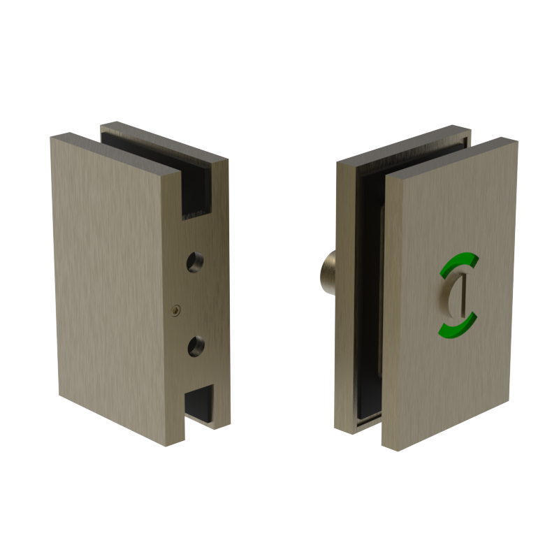 GGH Washroom Glass Door Lock - Thumbturn