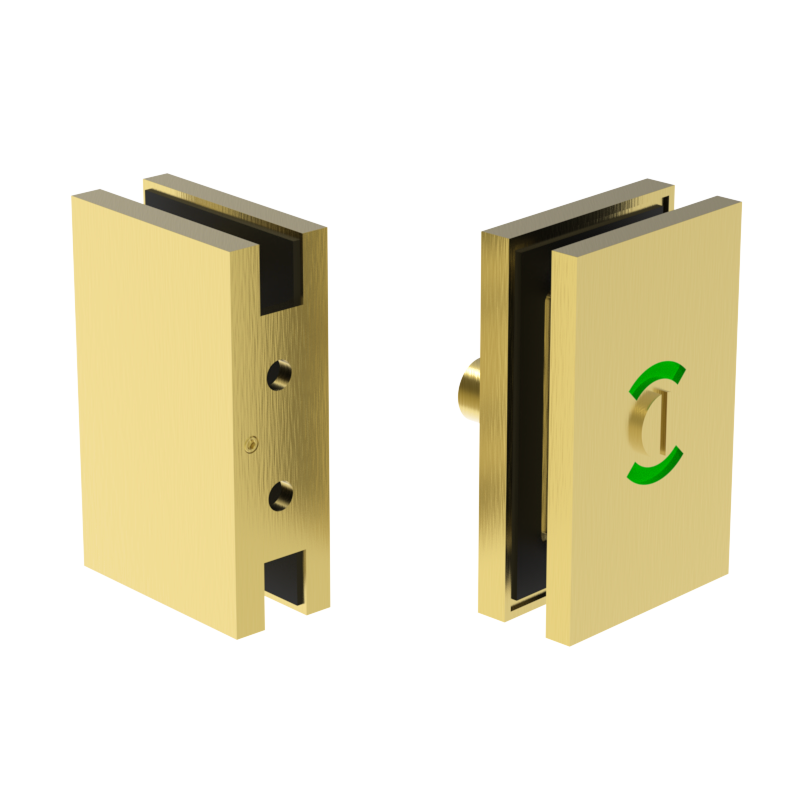 GGH Washroom Glass Door Lock - Thumbturn