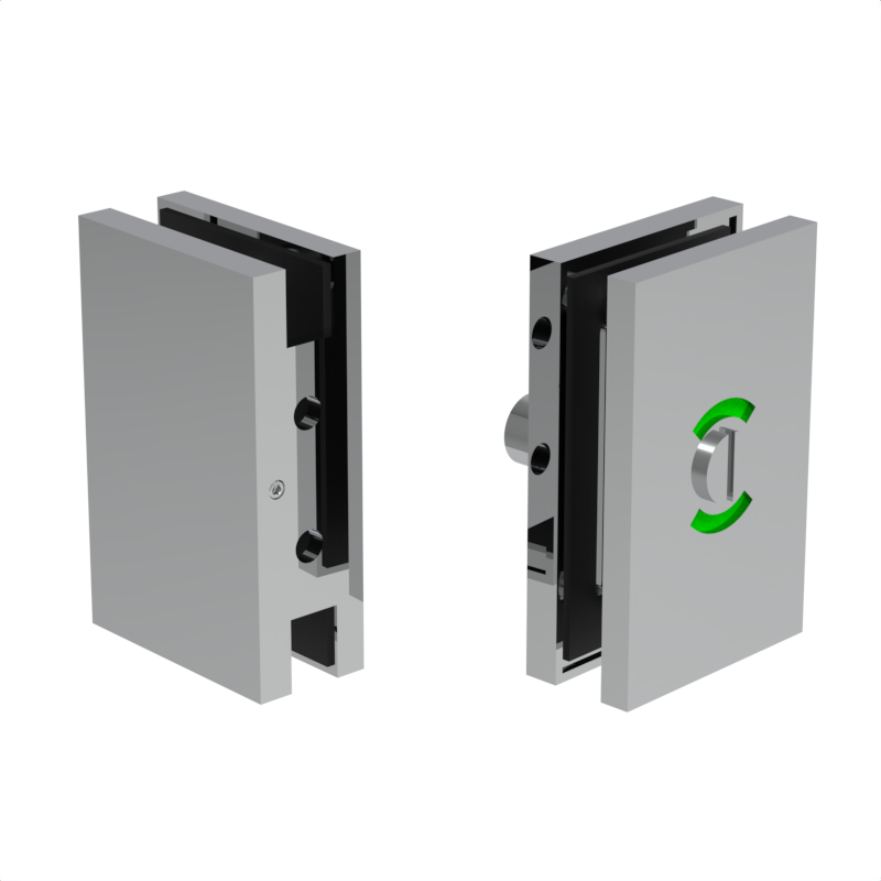 GGH Washroom Glass Door Lock - Thumbturn