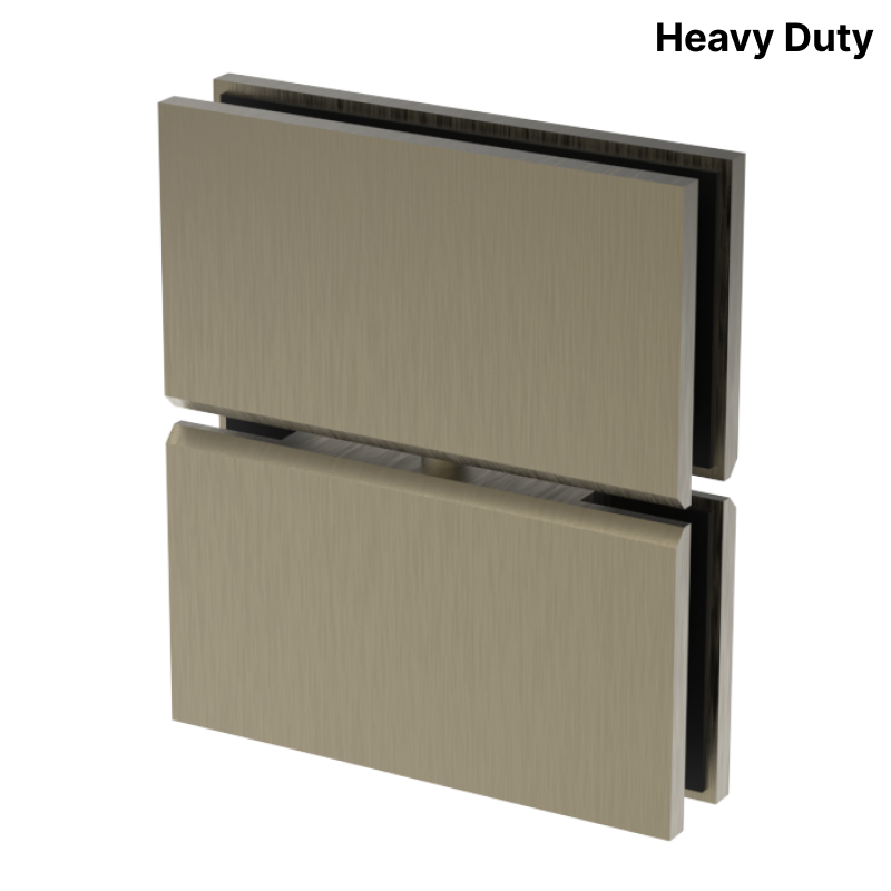 GGH Shower Pivot - Square Heavy Duty - Glass to Glass