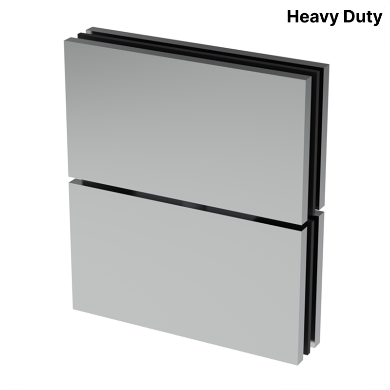 GGH Shower Pivot - Square Heavy Duty - Glass to Glass