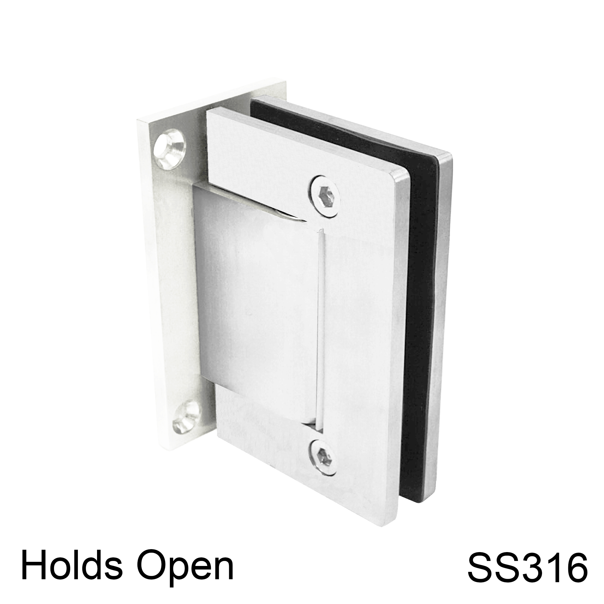 [HULK90HO] HULK Series GGH Hydraulic Hinge - 90° Wall to Glass - HO - Box of 2 - SS316