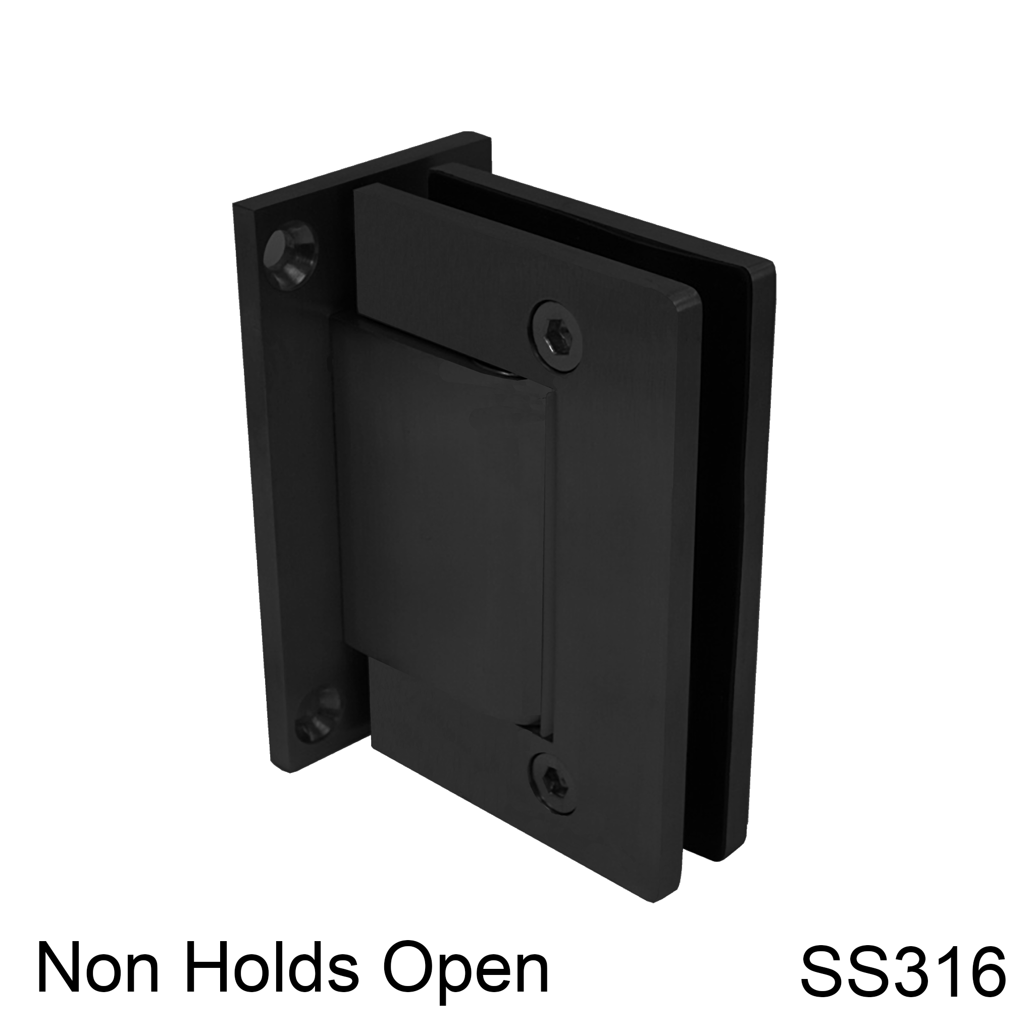 [HULK90NHO] HULK Series GGH Hydraulic Hinge - 90° Wall to Glass - NHO - Box of 2 - SS316