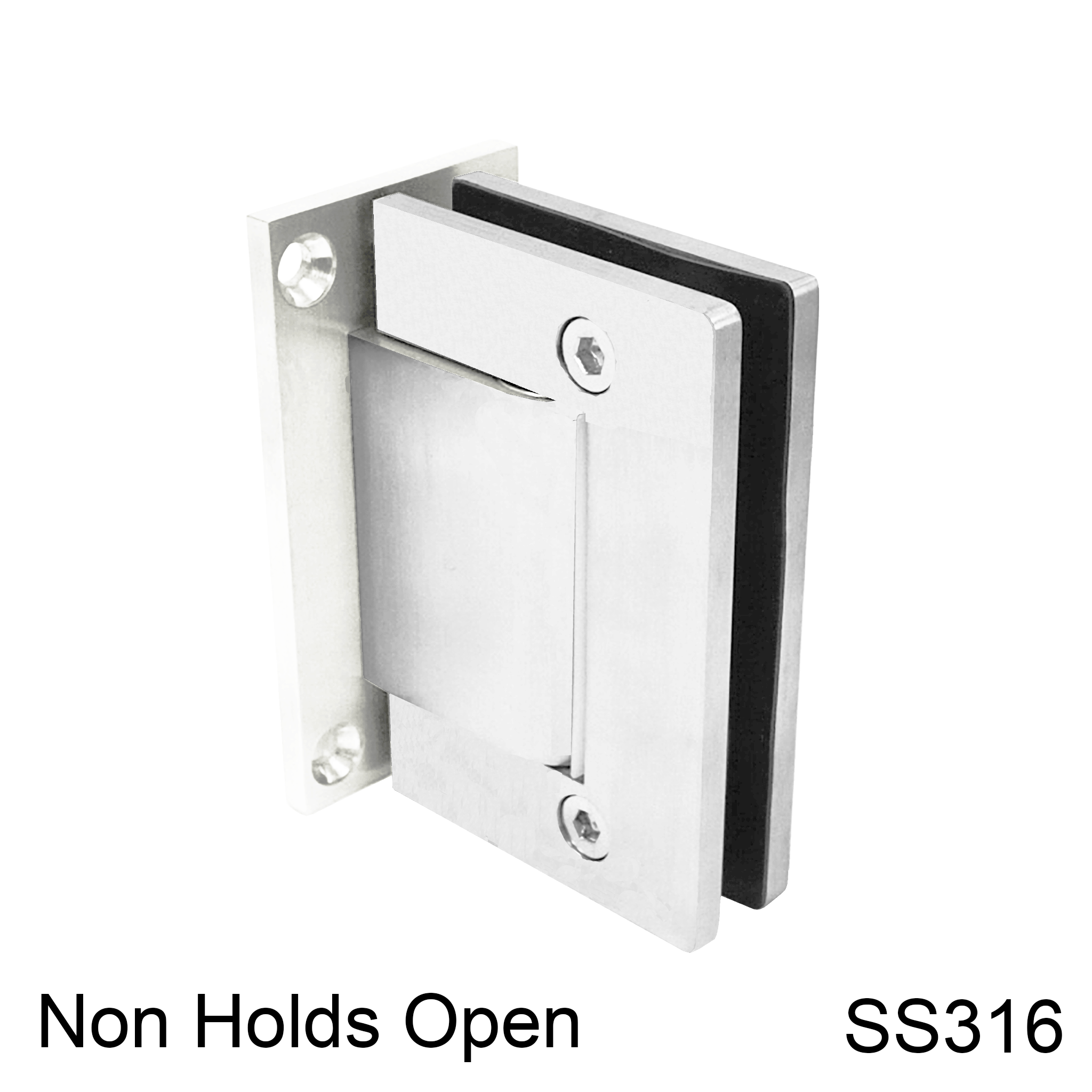 [HULK90NHO] HULK Series GGH Hydraulic Hinge - 90° Wall to Glass - NHO - Box of 2 - SS316