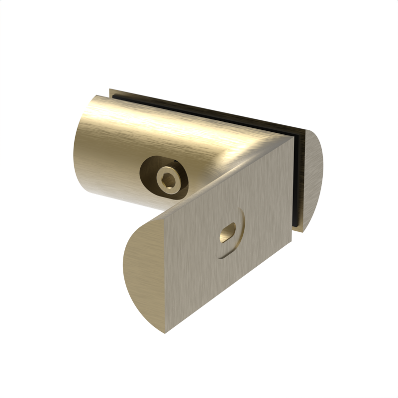 GGH Hydro Shower Sliding Door Kit - 90° Wall-to-Glass Bracket