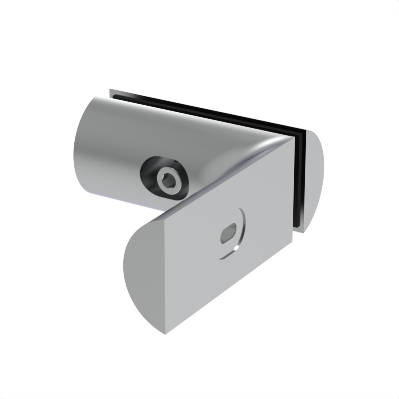 GGH Hydro Shower Sliding Door Kit - 90° Wall-to-Glass Bracket