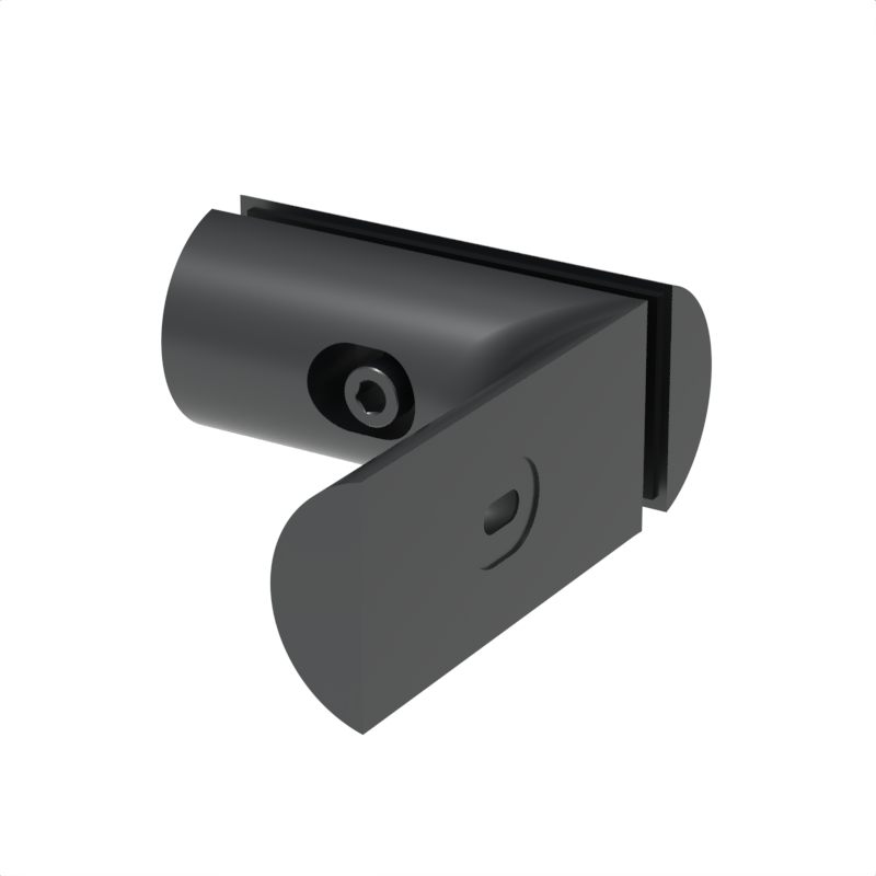 GGH Hydro Shower Sliding Door Kit - 90° Wall-to-Glass Bracket
