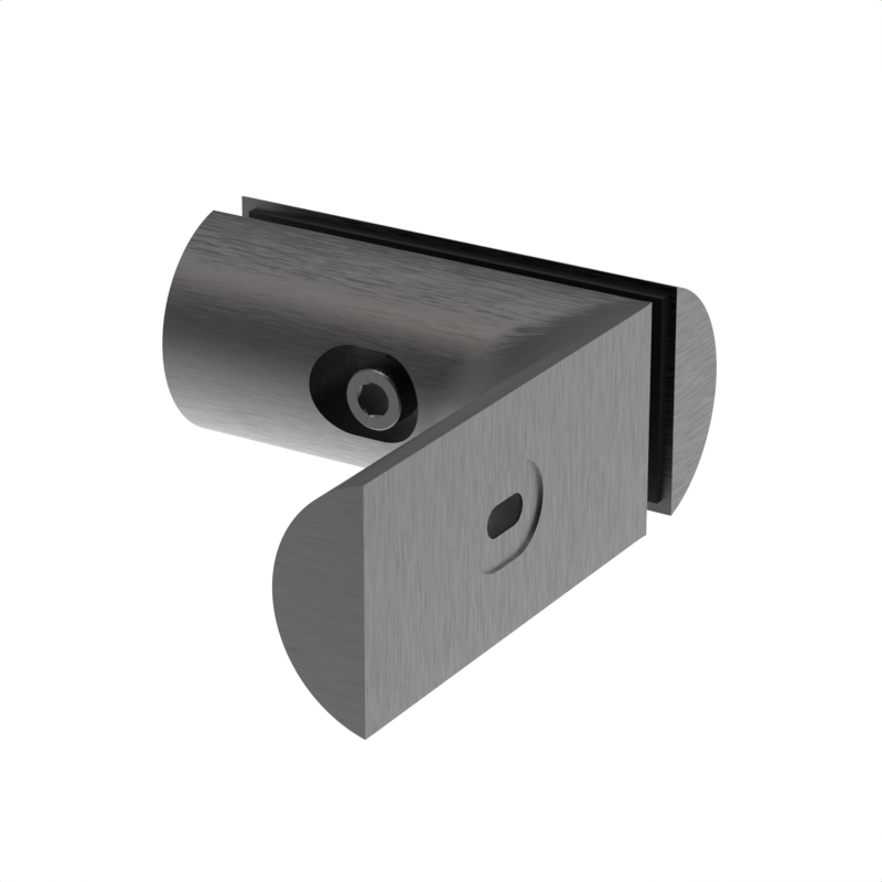 GGH Hydro Shower Sliding Door Kit - 90° Wall-to-Glass Bracket
