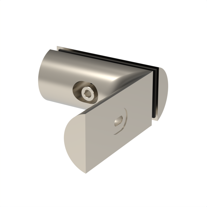 GGH Hydro Shower Sliding Door Kit - 90° Wall-to-Glass Bracket