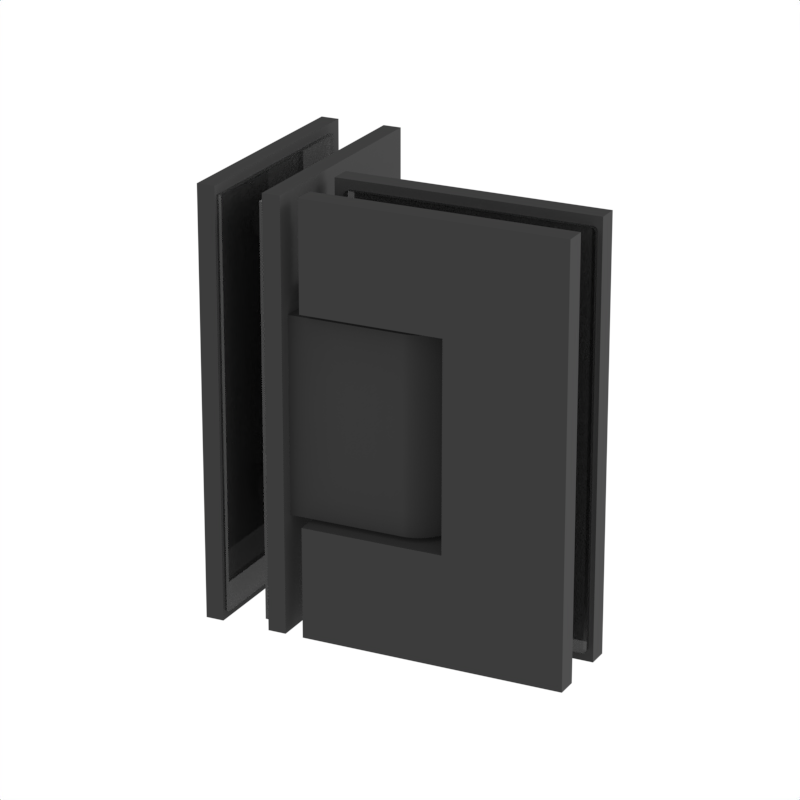 GGH Shower Hinge - Square Regular Duty - Glass to Glass 90°
