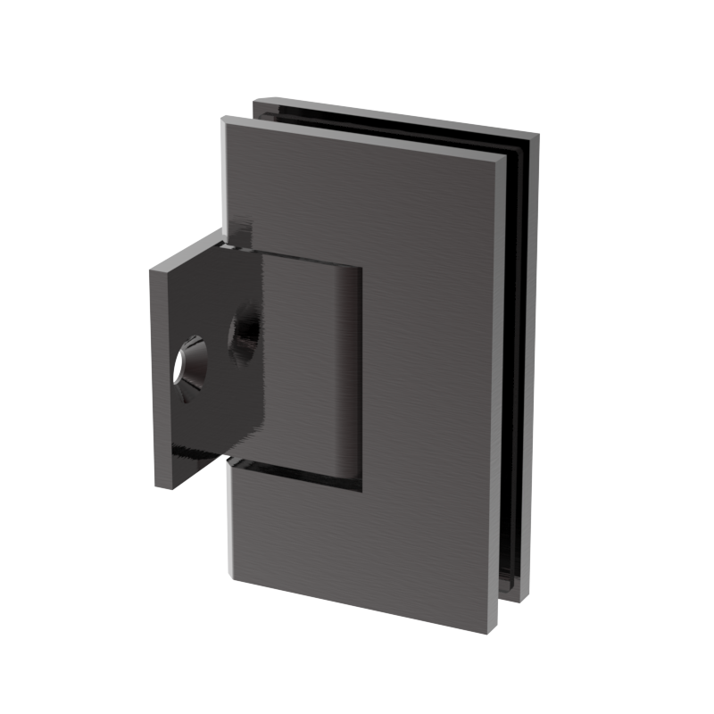 GGH Shower Hinge - Square Regular Duty - Wall Mount, Pony Plate