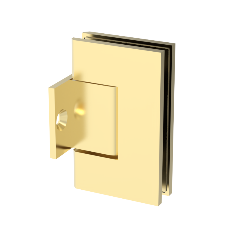 GGH Shower Hinge - Square Regular Duty - Wall Mount, Pony Plate