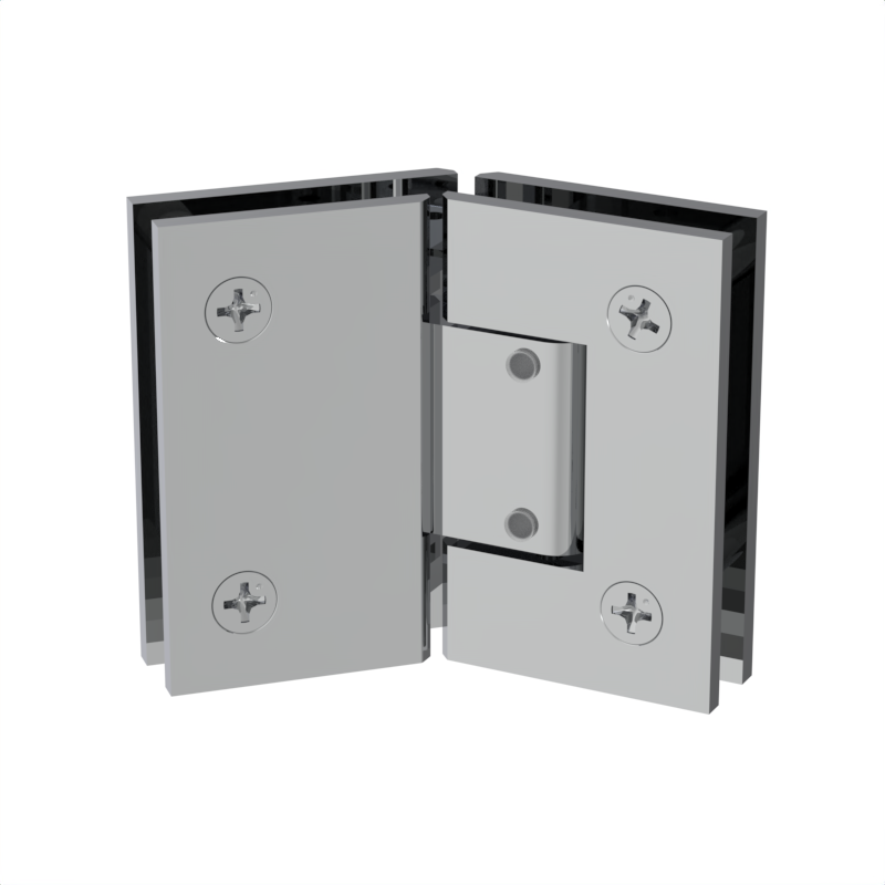 GGH Shower Hinge - Square Regular Duty - Glass Mount, Neo Angle 135°, Adjustable
