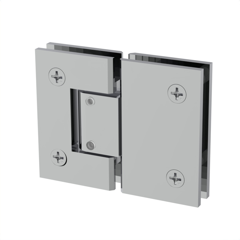 GGH Shower Hinge - Square Regular Duty - Glass Mount, Adjustable