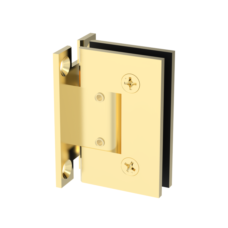 GGH Shower Hinge - Square Regular Duty - Wall Mount, H Plate, Adjustable