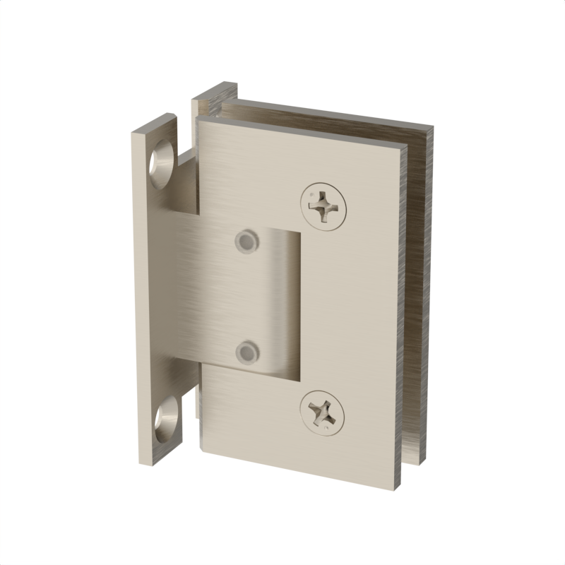 GGH Shower Hinge - Square Regular Duty - Wall Mount, H Plate, Adjustable