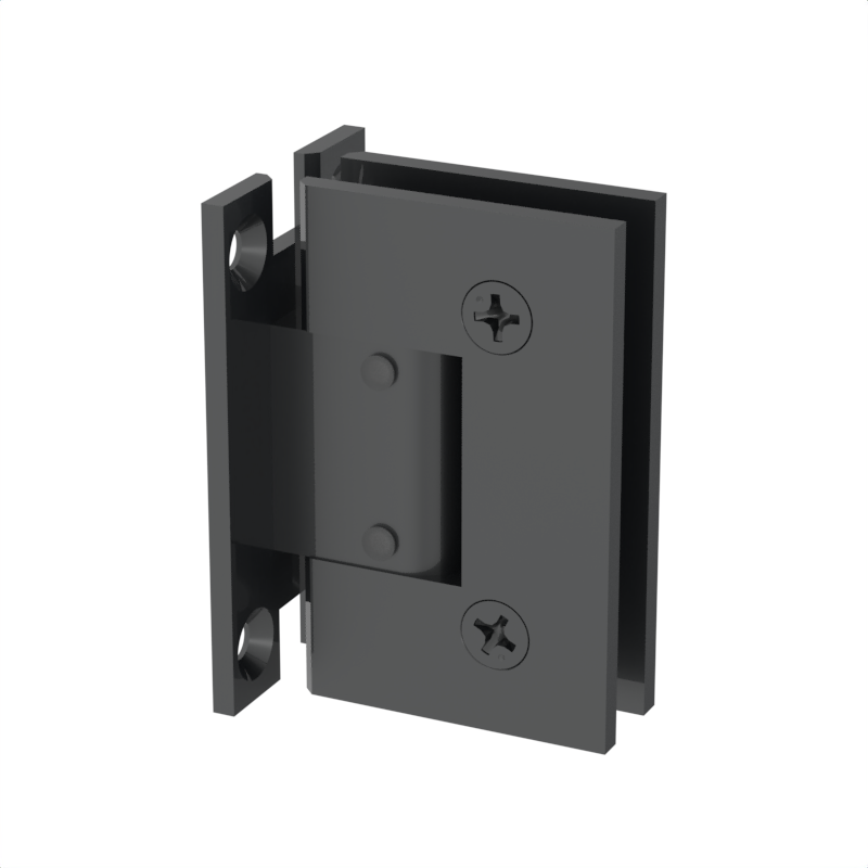 GGH Shower Hinge - Square Regular Duty - Wall Mount, H Plate, Adjustable