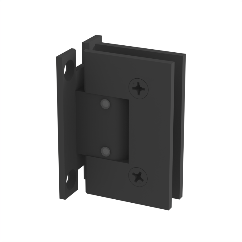 GGH Shower Hinge - Square Regular Duty - Wall Mount, H Plate, Adjustable