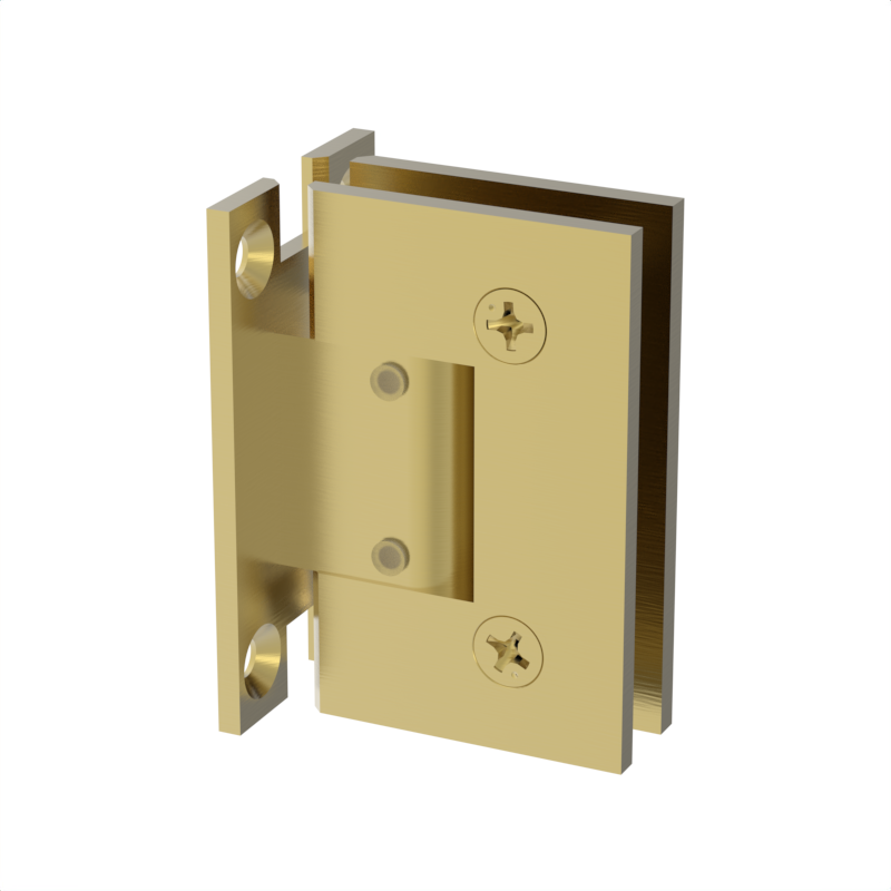 GGH Shower Hinge - Square Regular Duty - Wall Mount, H Plate, Adjustable