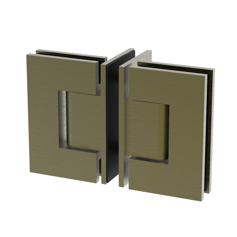 GGH Shower Hinge - Square Regular Duty - Glass to Glass 90°