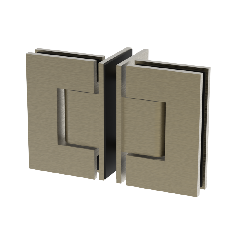 GGH Shower Hinge - Square Regular Duty - Glass to Glass 90°