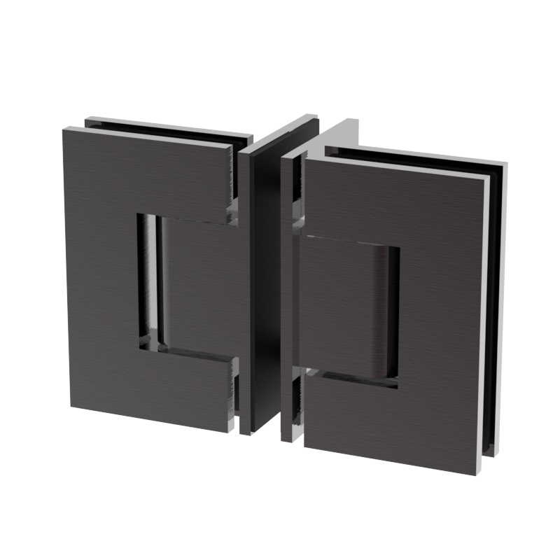 GGH Shower Hinge - Square Regular Duty - Glass to Glass 90°