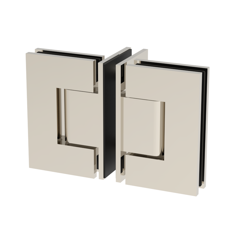 GGH Shower Hinge - Square Regular Duty - Glass to Glass 90°