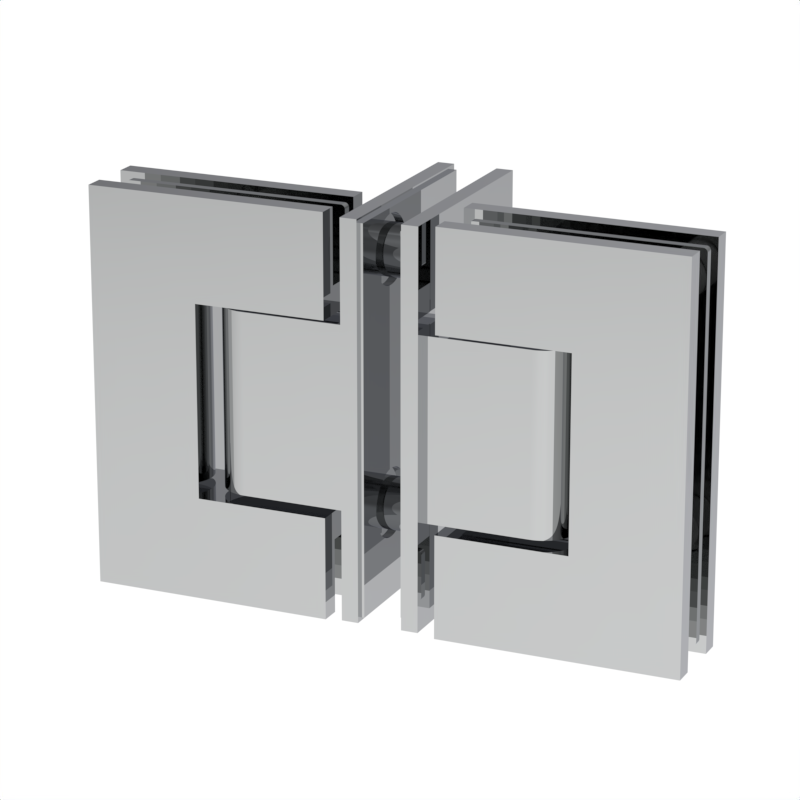 GGH Shower Hinge - Square Regular Duty - Glass to Glass 90°