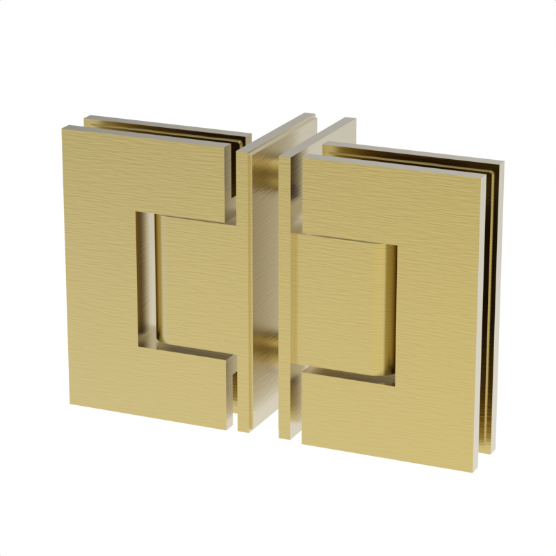 GGH Shower Hinge - Square Regular Duty - Glass to Glass 90°