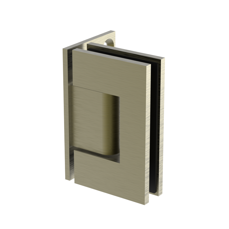 GGH Shower Hinge - Square Regular Duty - Wall Mount, Offset Plate