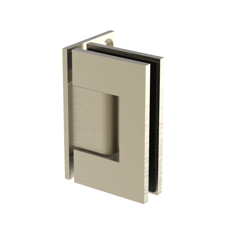 GGH Shower Hinge - Square Regular Duty - Wall Mount, Offset Plate