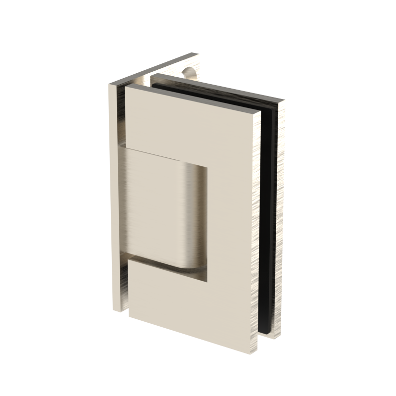 GGH Shower Hinge - Square Regular Duty - Wall Mount, Offset Plate