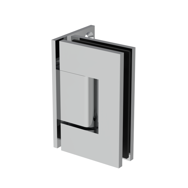 GGH Shower Hinge - Square Regular Duty - Wall Mount, Offset Plate