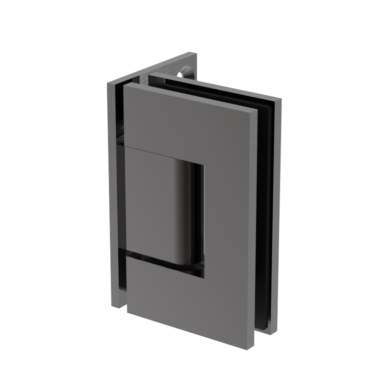 GGH Shower Hinge - Square Regular Duty - Wall Mount, Offset Plate