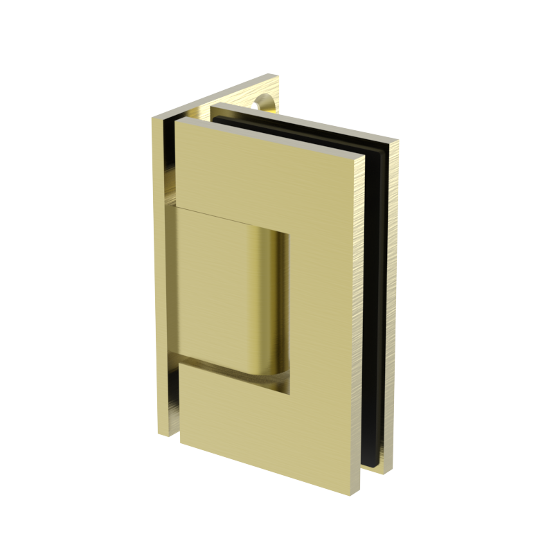 GGH Shower Hinge - Square Regular Duty - Wall Mount, Offset Plate