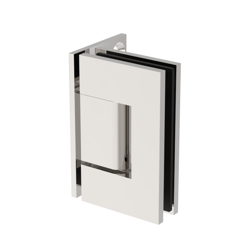 GGH Shower Hinge - Square Regular Duty - Wall Mount, Offset Plate