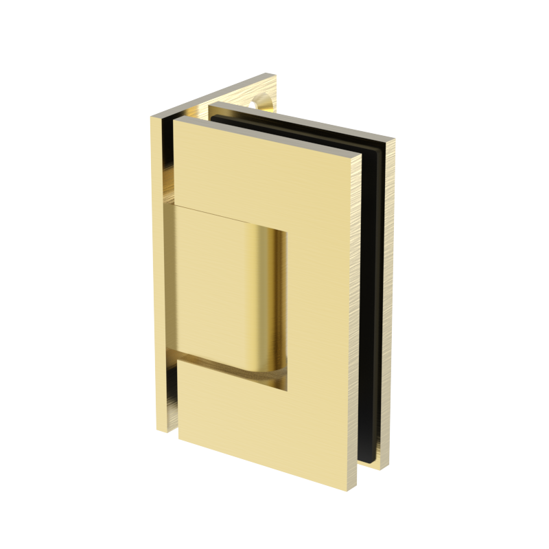 GGH Shower Hinge - Square Regular Duty - Wall Mount, Offset Plate
