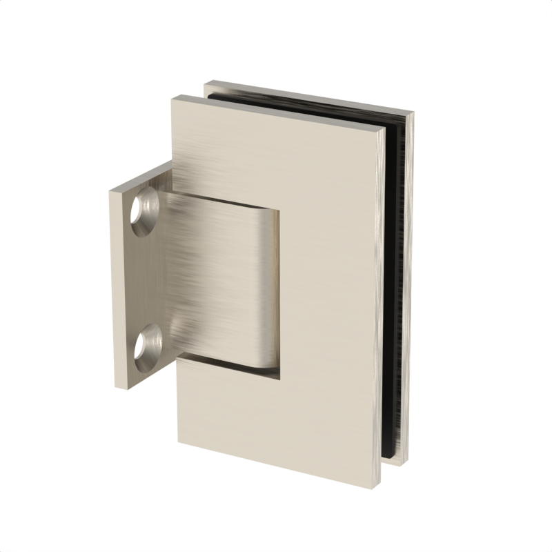 GGH Shower Hinge - Square Regular Duty - Wall Mount, Short Back Plate